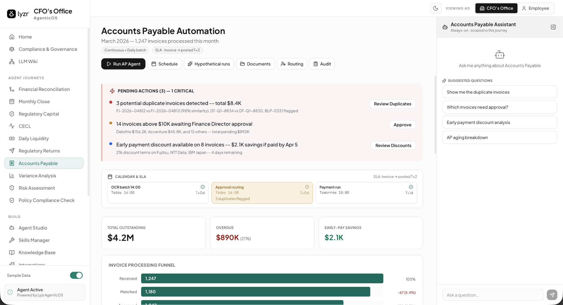 CFO AgenticOS — Accounts Payable Automation
